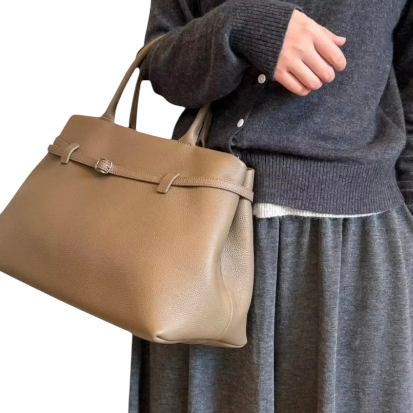 THE XL SARAH LARGE BELT TOTE BAG (FINAL SALE)