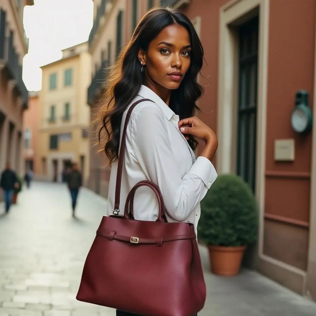 THE XL SARAH LARGE BELT TOTE BAG (FINAL SALE)