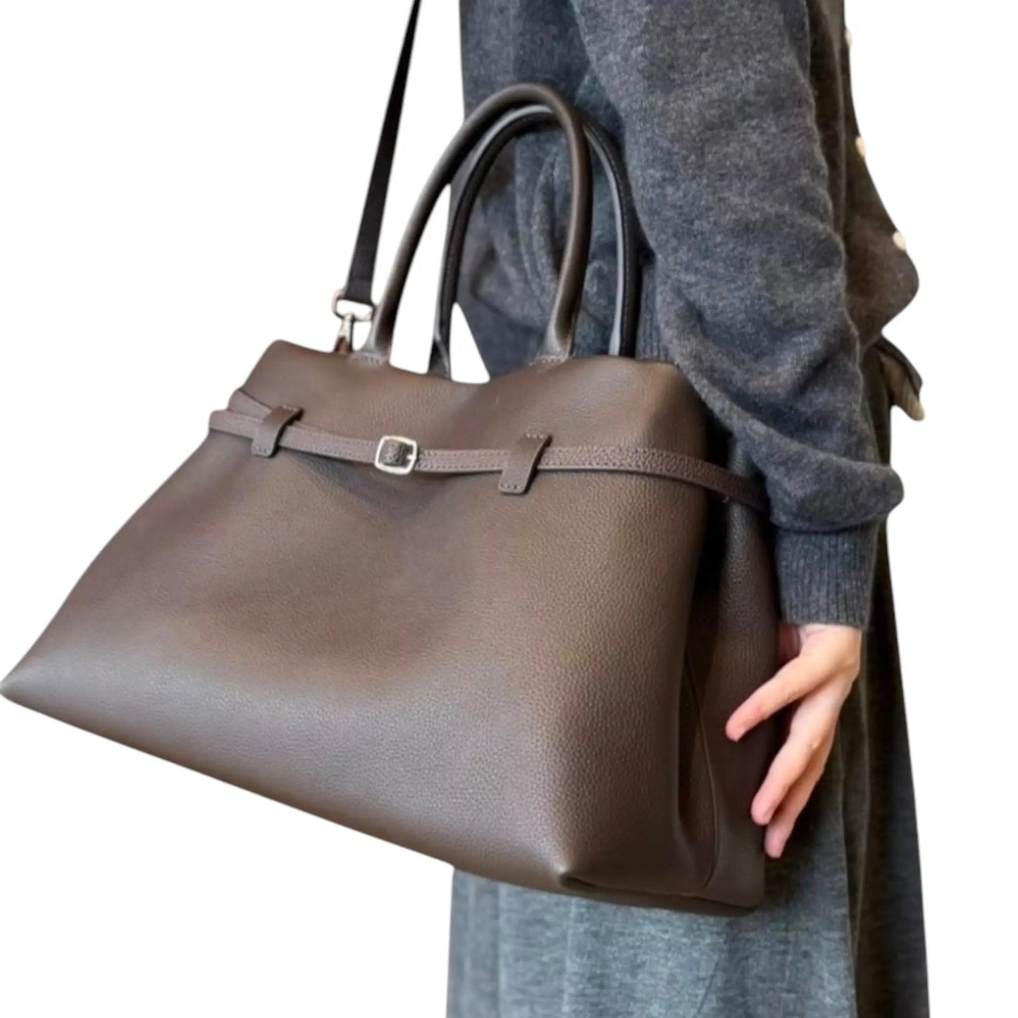 THE XL SARAH LARGE BELT TOTE BAG (FINAL SALE)