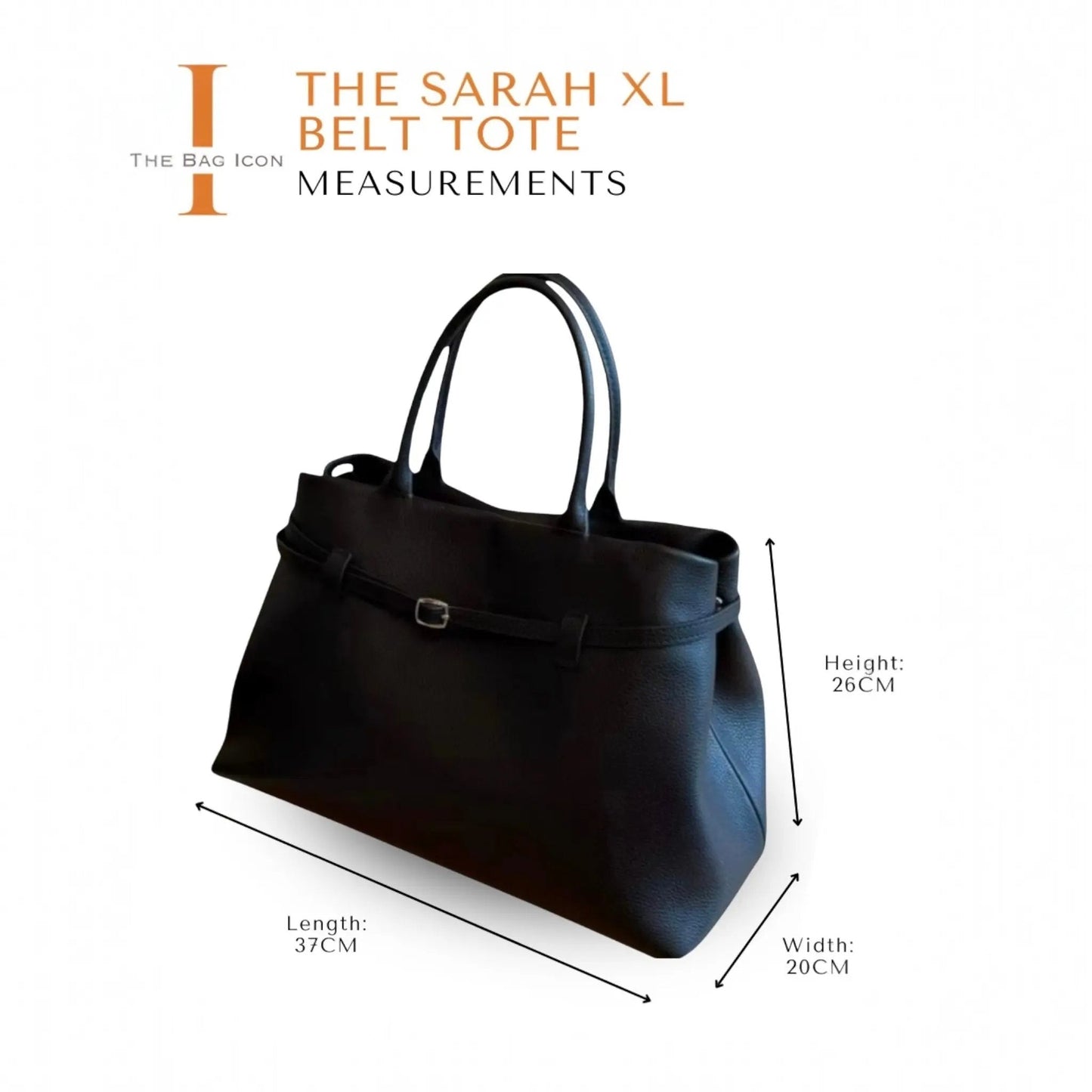 THE XL SARAH LARGE BELT TOTE BAG (FINAL SALE)