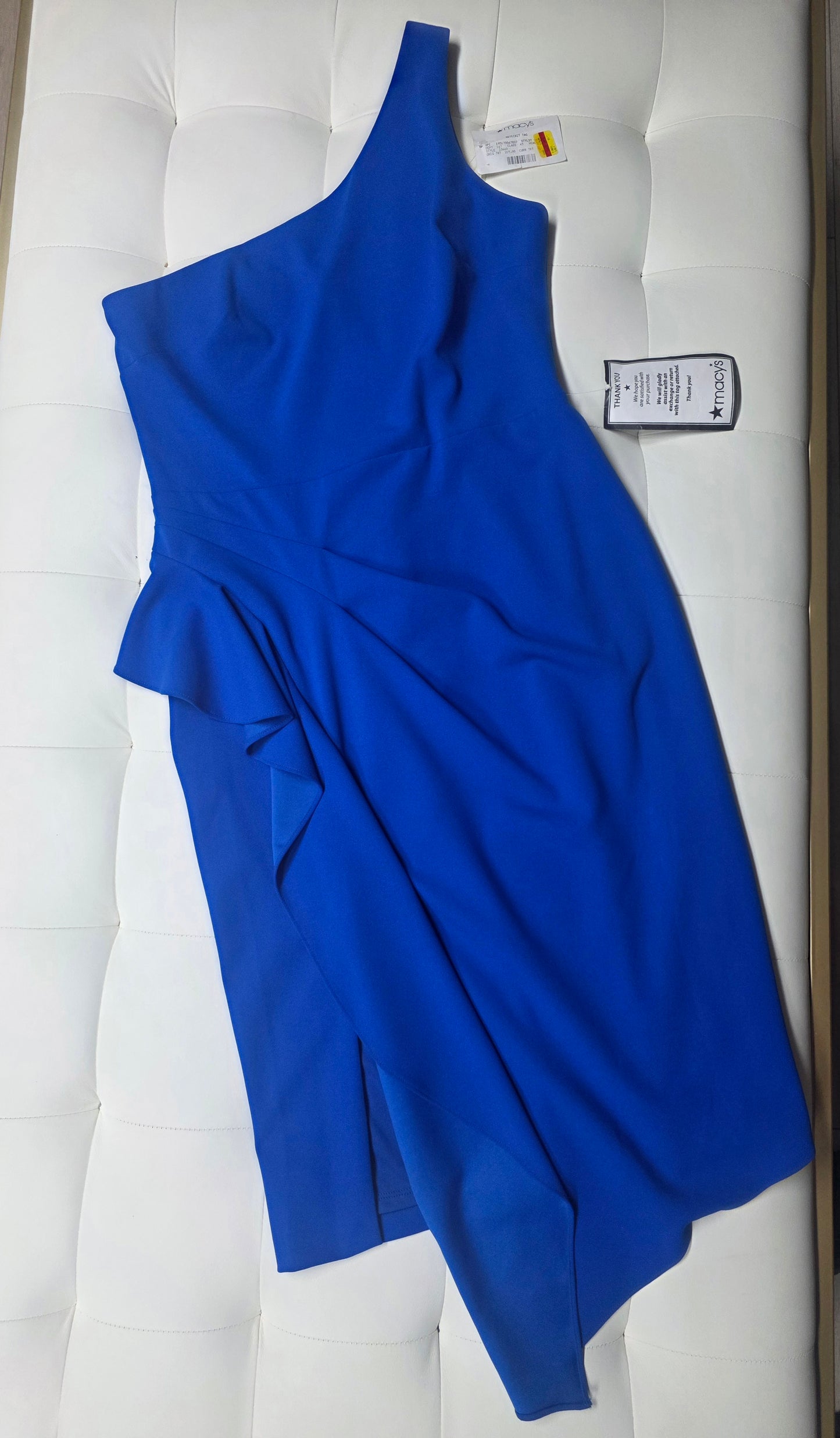 Betsey & Adams Royal Blue One-Shoulder Cocktail Dress | NWT