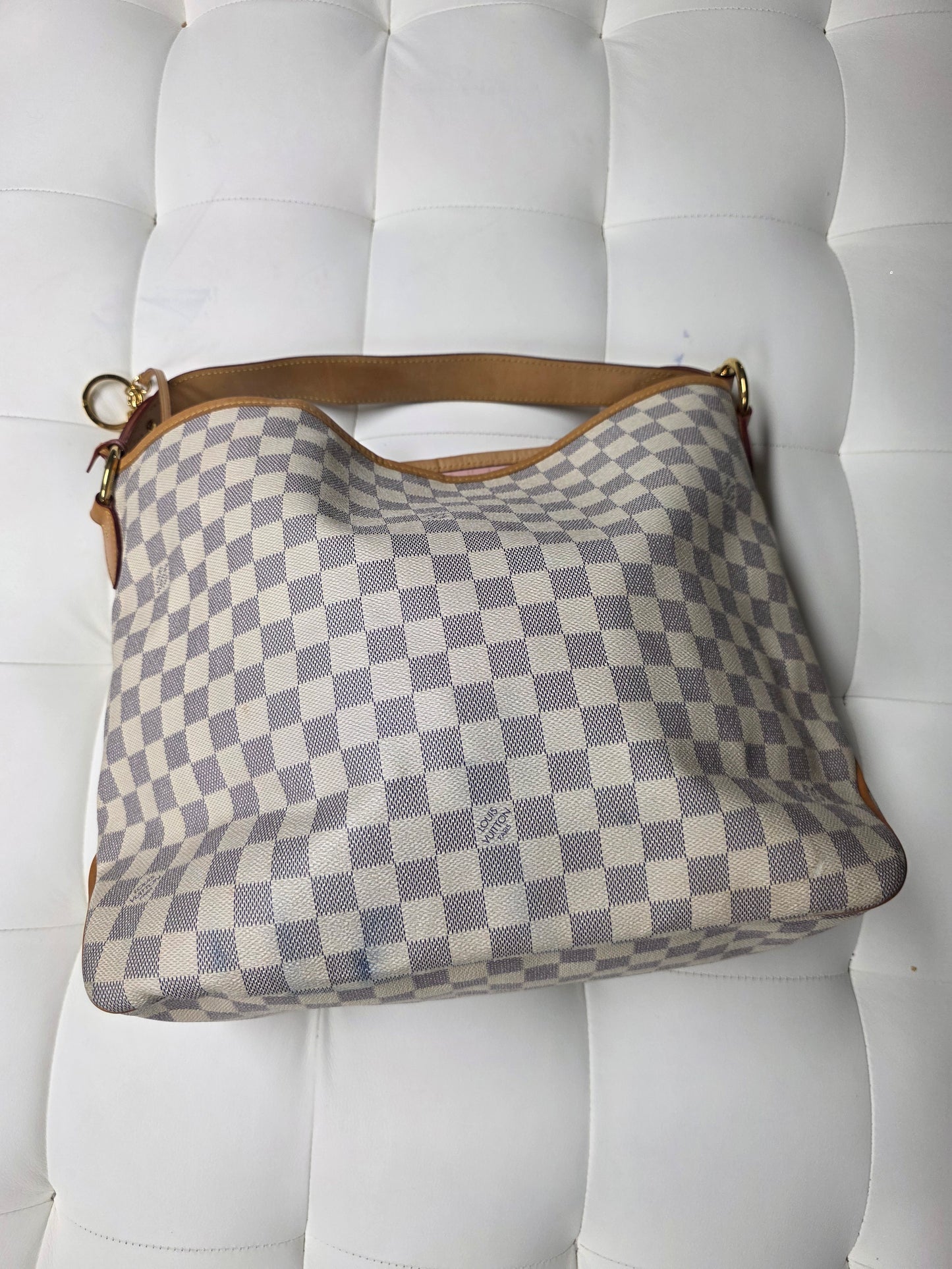 Louis Vuitton LV Damier Azur Delightful PM Shoulder Bag