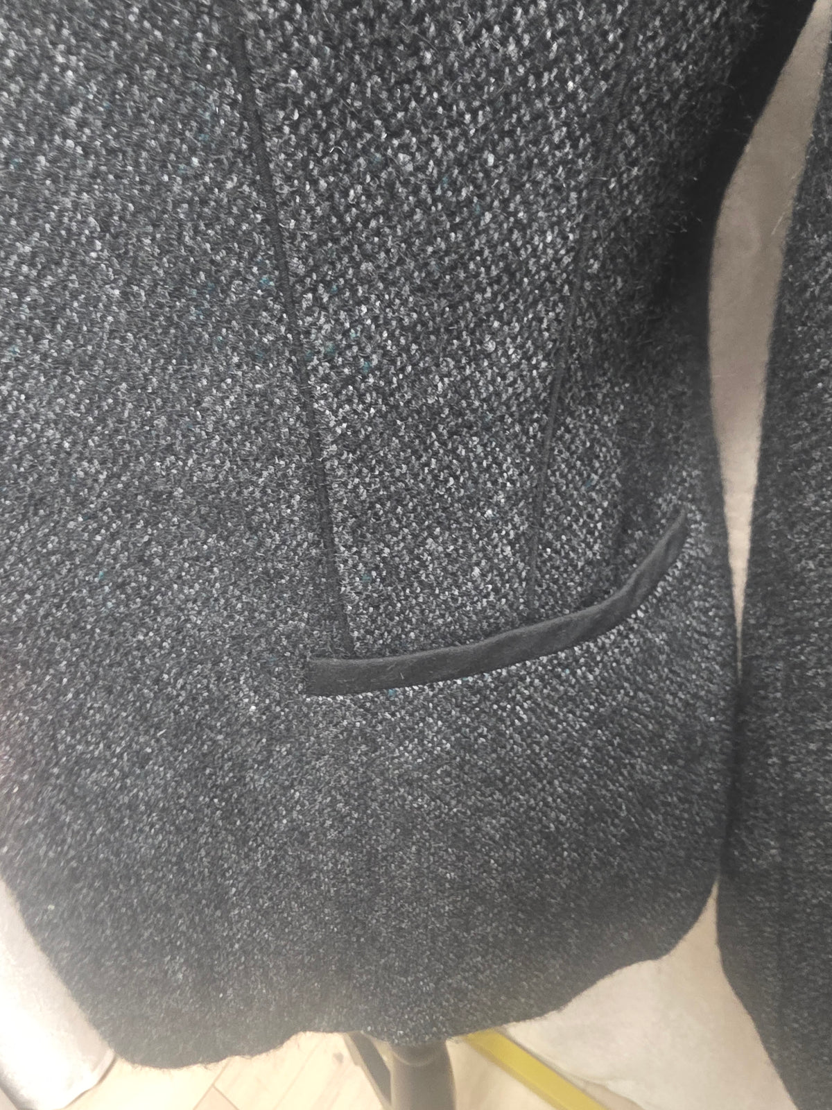 Charcoal Tweed Blazer – Size 4