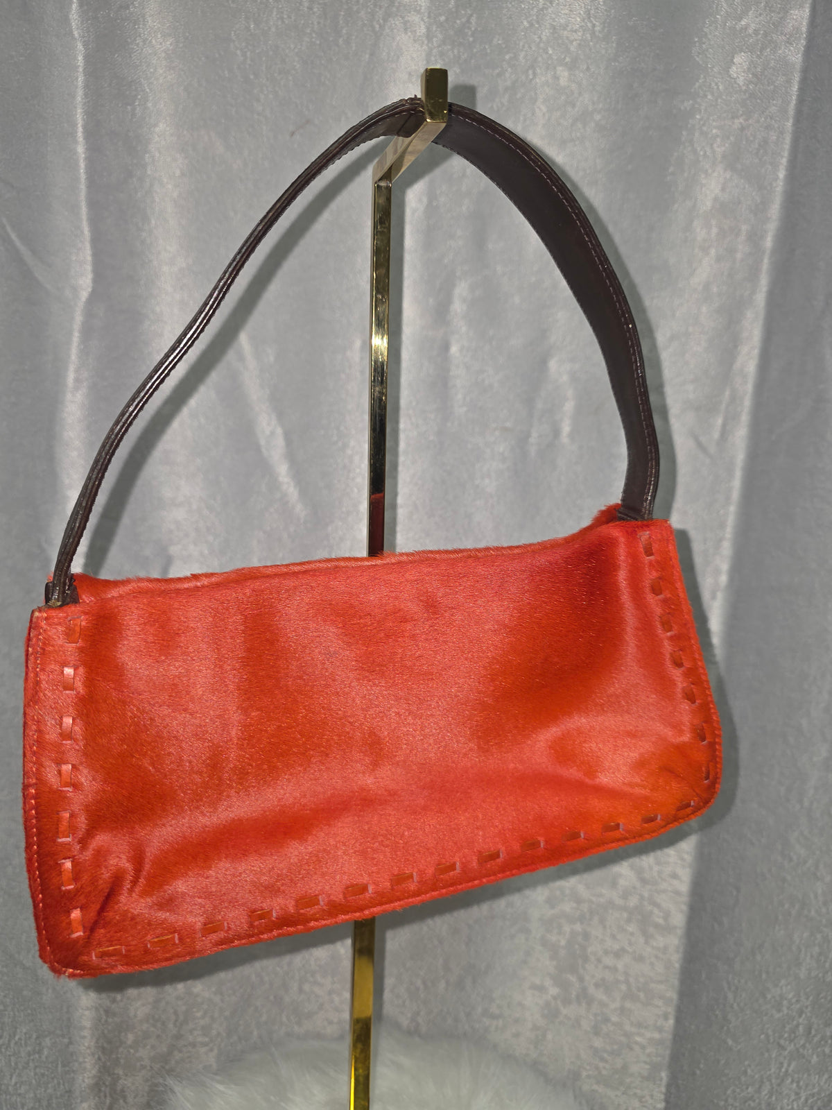 Vintage Coach West End Mini Hobo Calf- hair Bag #9470 – Burnt Orange