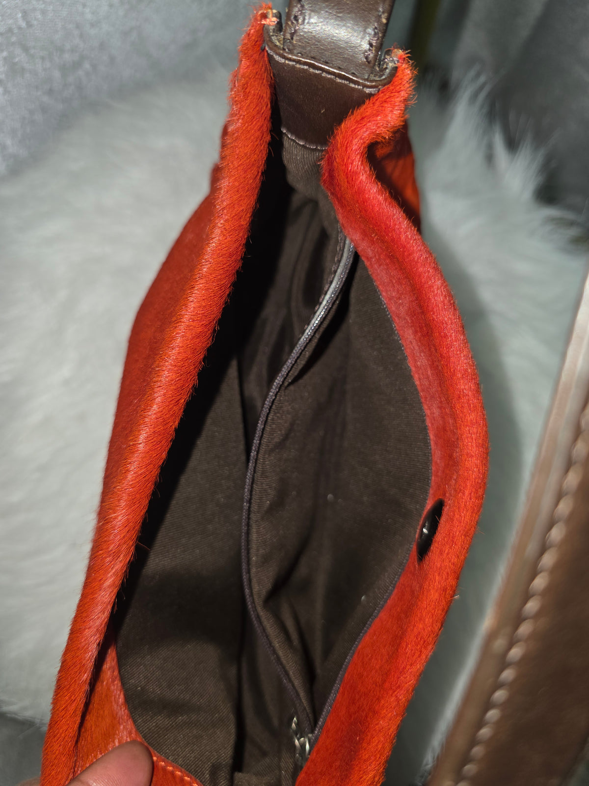 Vintage Coach West End Mini Hobo Calf- hair Bag #9470 – Burnt Orange