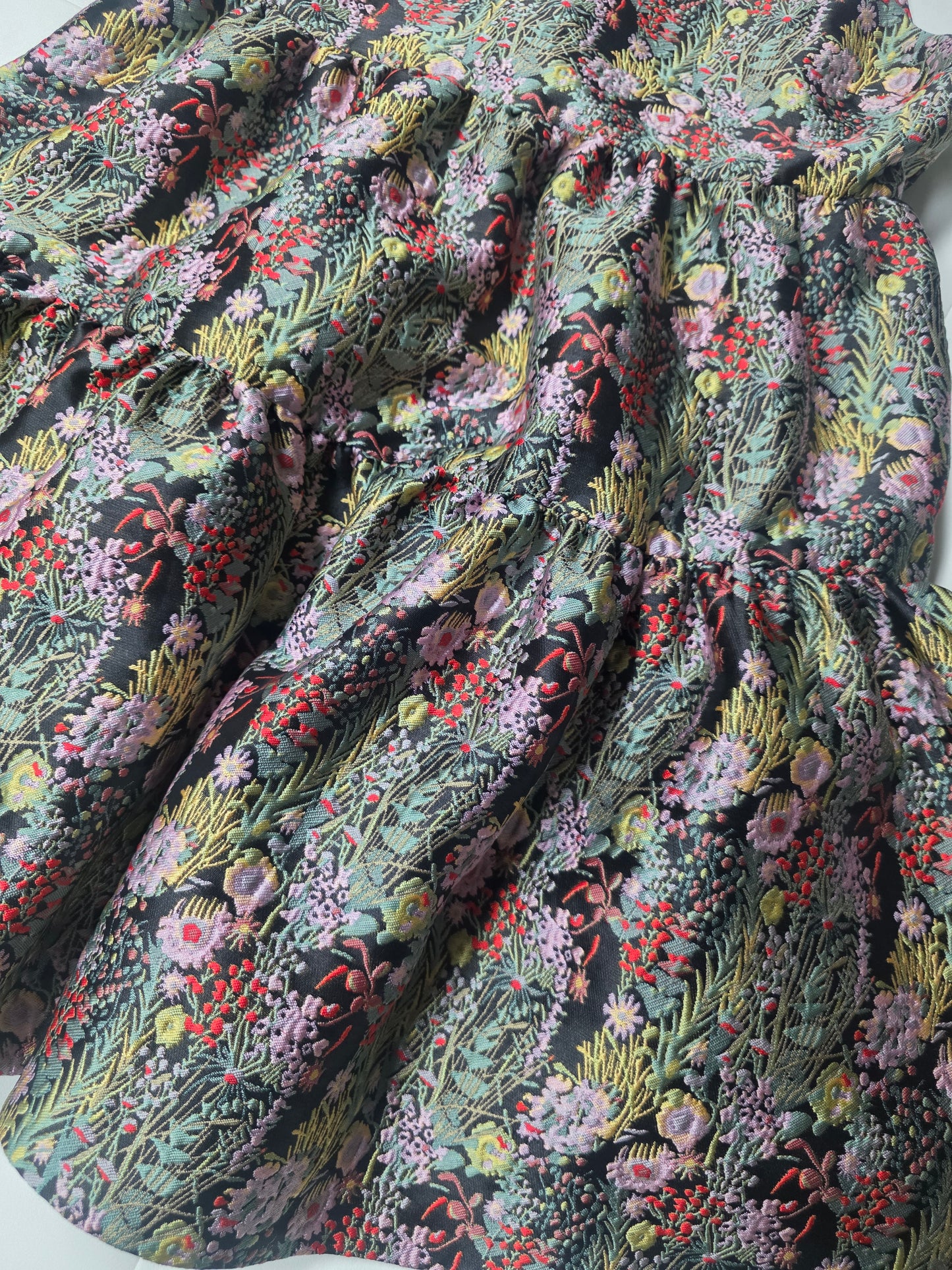 Chelsea28 Floral Jacquard Fit & Flare Dress with Orange Fascinator – NWT