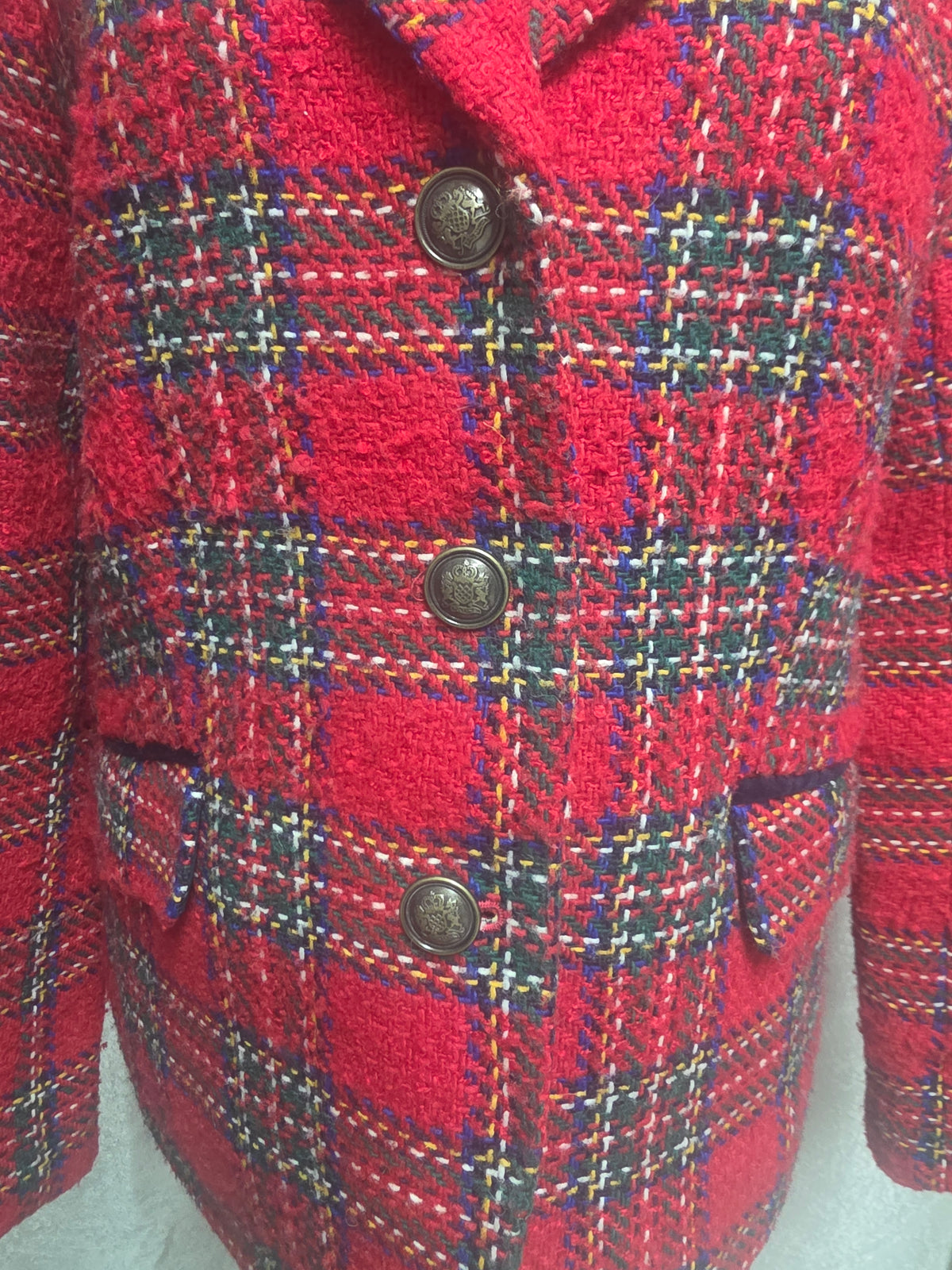 Plaid Blazer Jacket – Size 10