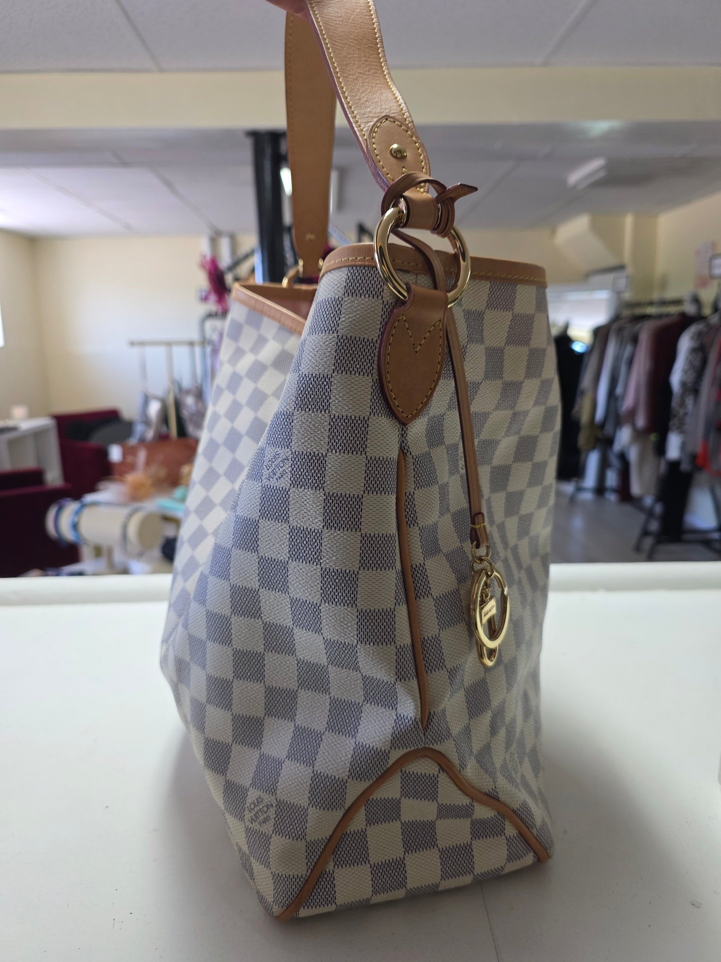 Louis Vuitton LV Damier Azur Delightful PM Shoulder Bag