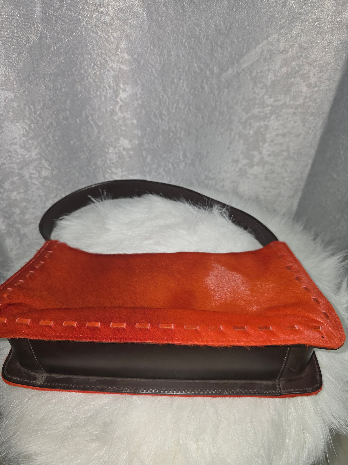 Vintage Coach West End Mini Hobo Calf- hair Bag #9470 – Burnt Orange