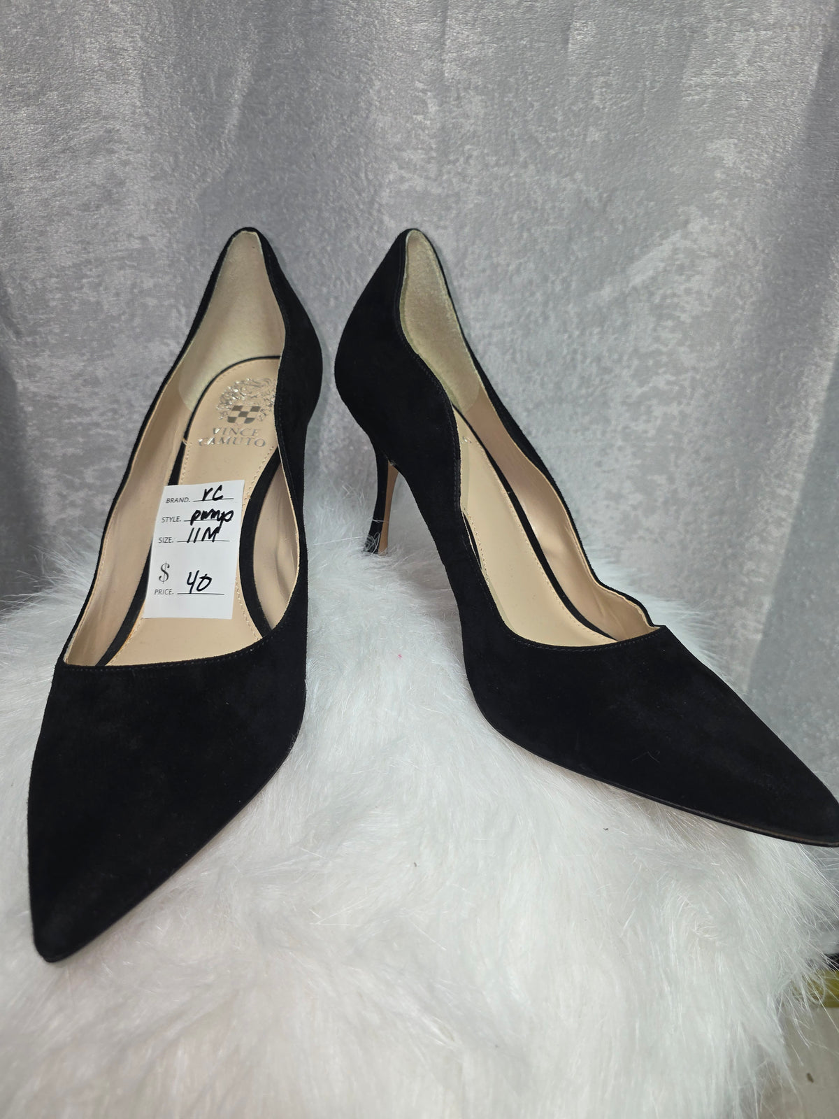 VC Black Suede Pumps - Size 11
