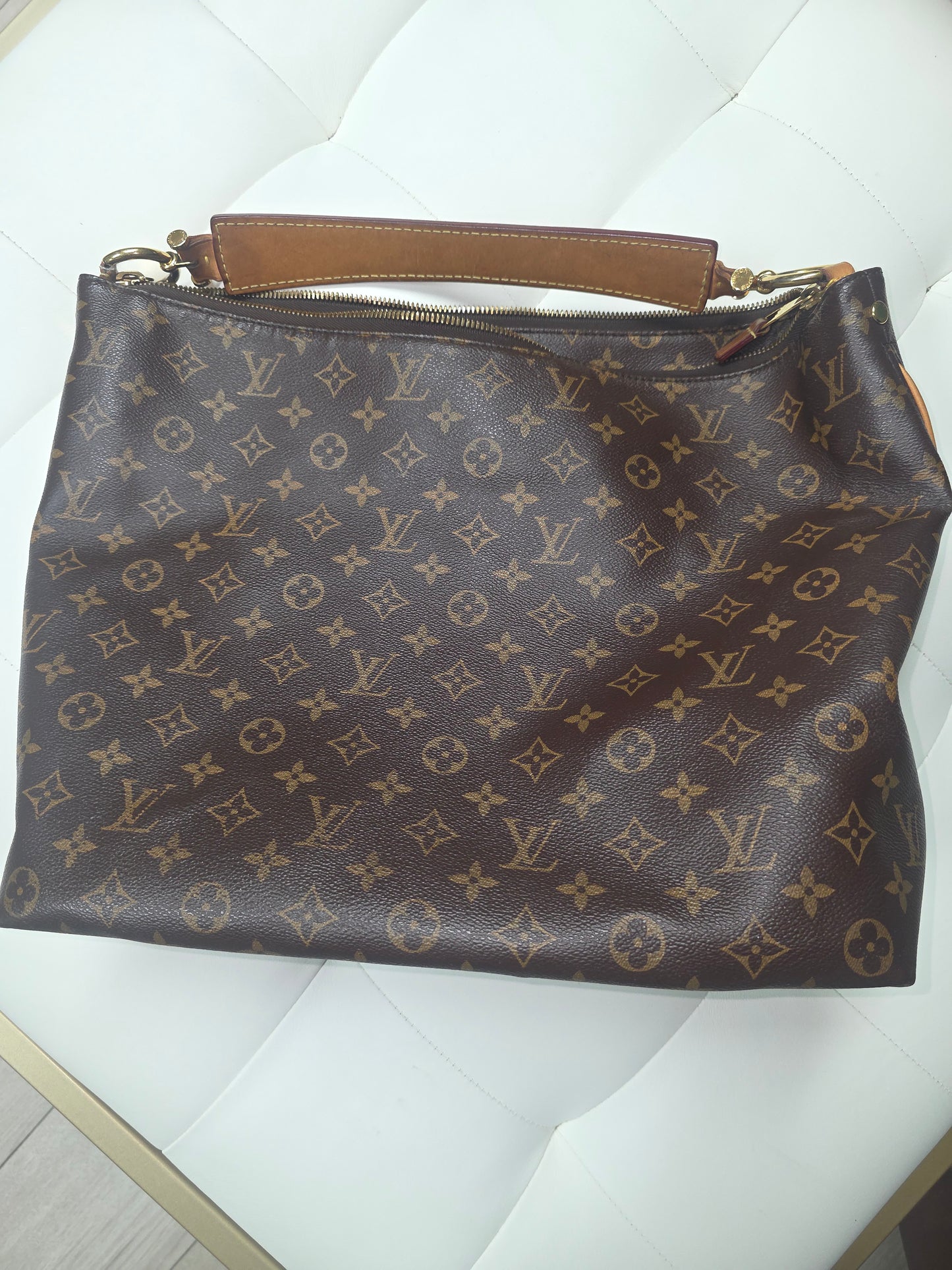 Pre-owned vintage Louis Vuitton Canvas Delightful GM Shoulder Bag