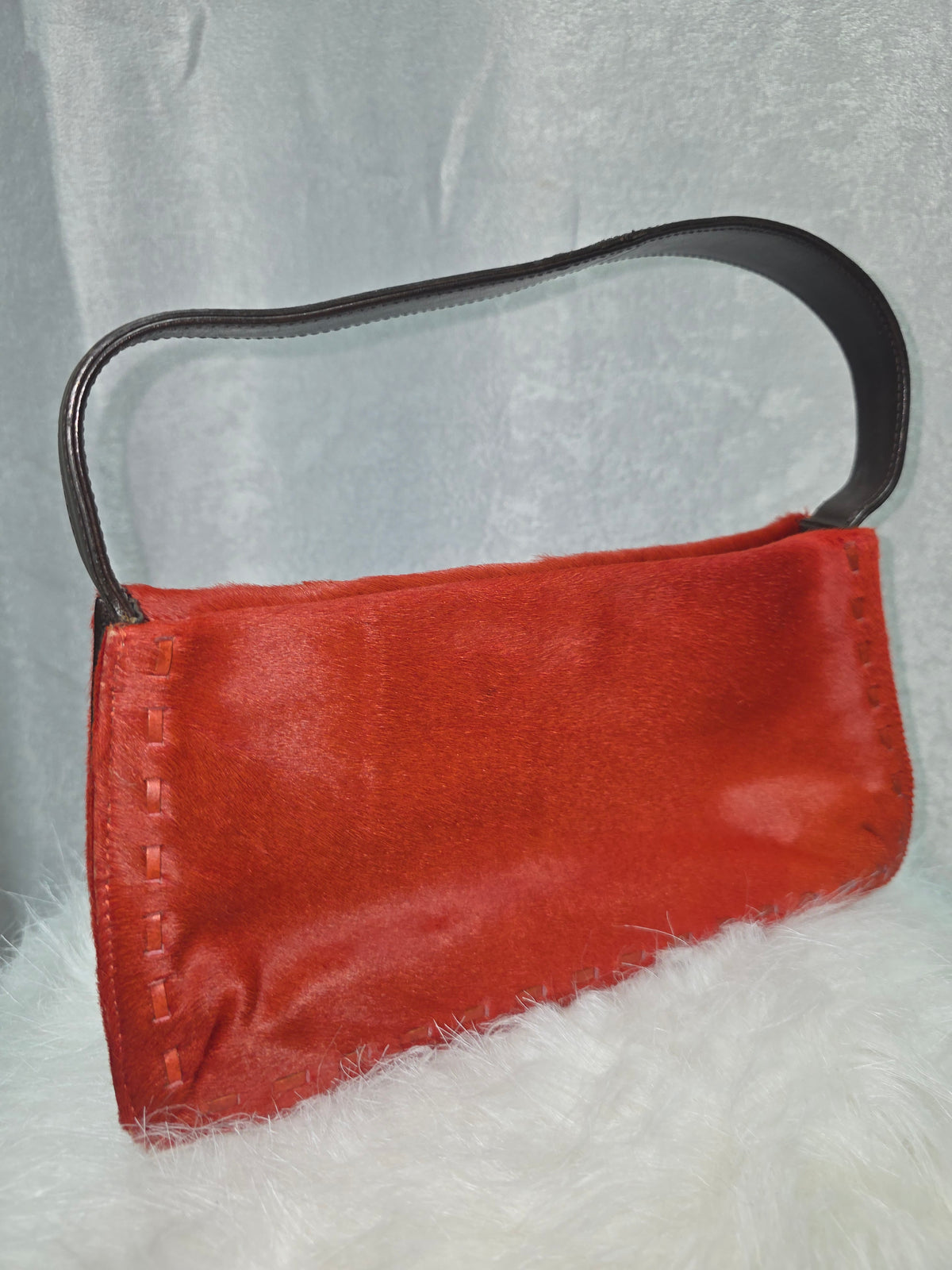 Vintage Coach West End Mini Hobo Calf- hair Bag #9470 – Burnt Orange