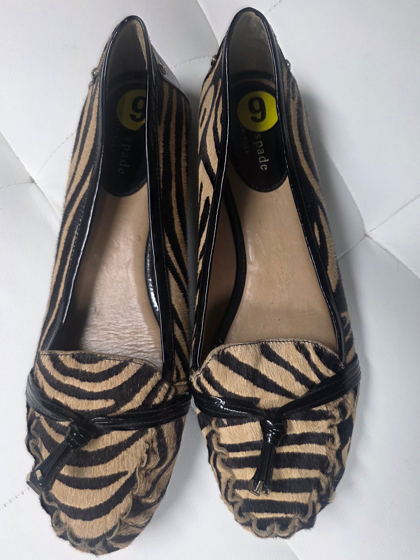 Kate Spade Zebra Print - Pony Hair Loafers