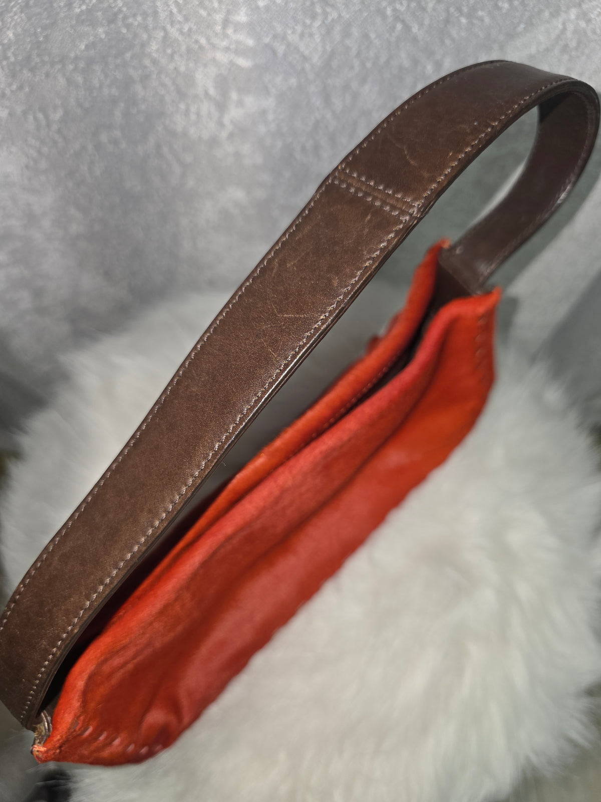 Vintage Coach West End Mini Hobo Calf- hair Bag #9470 – Burnt Orange