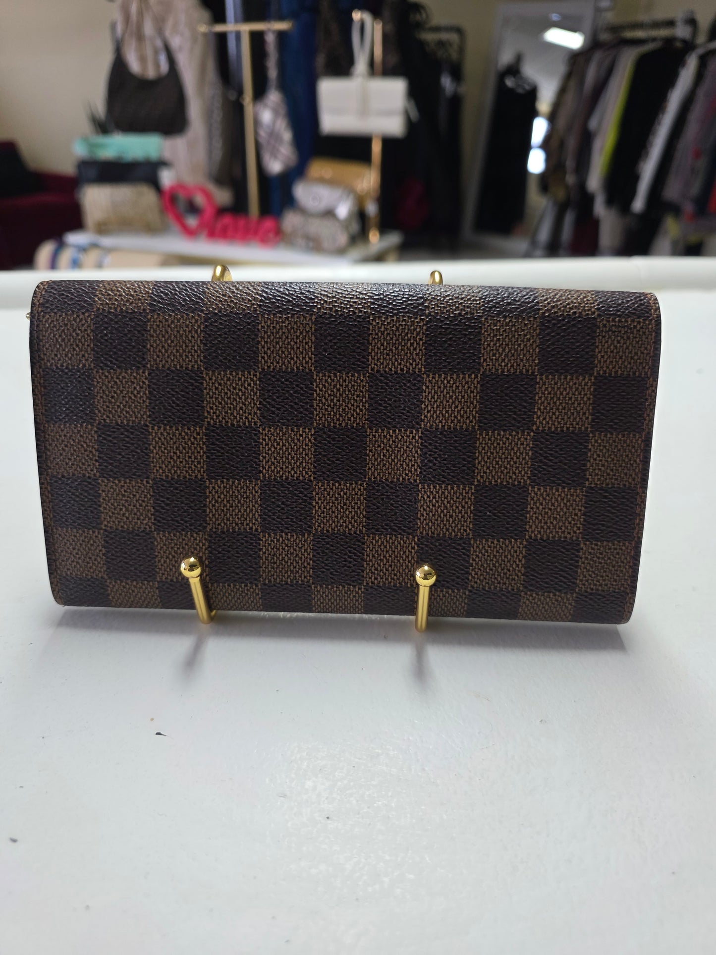 Louis Vuitton Damier Ebene Sarah Wallet