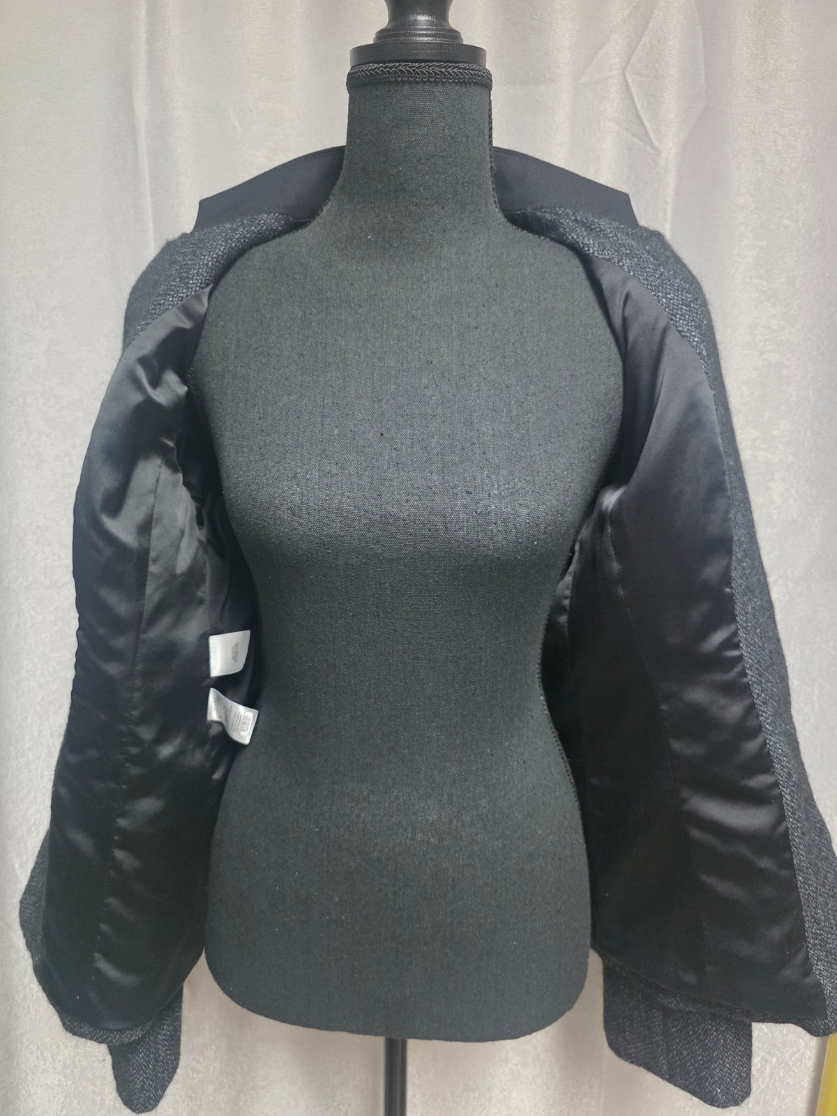 Charcoal Tweed Blazer – Size 4