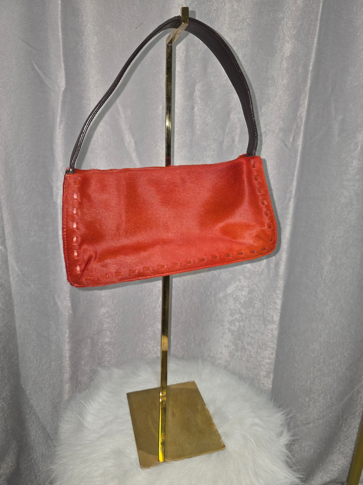 Vintage Coach West End Mini Hobo Calf- hair Bag #9470 – Burnt Orange