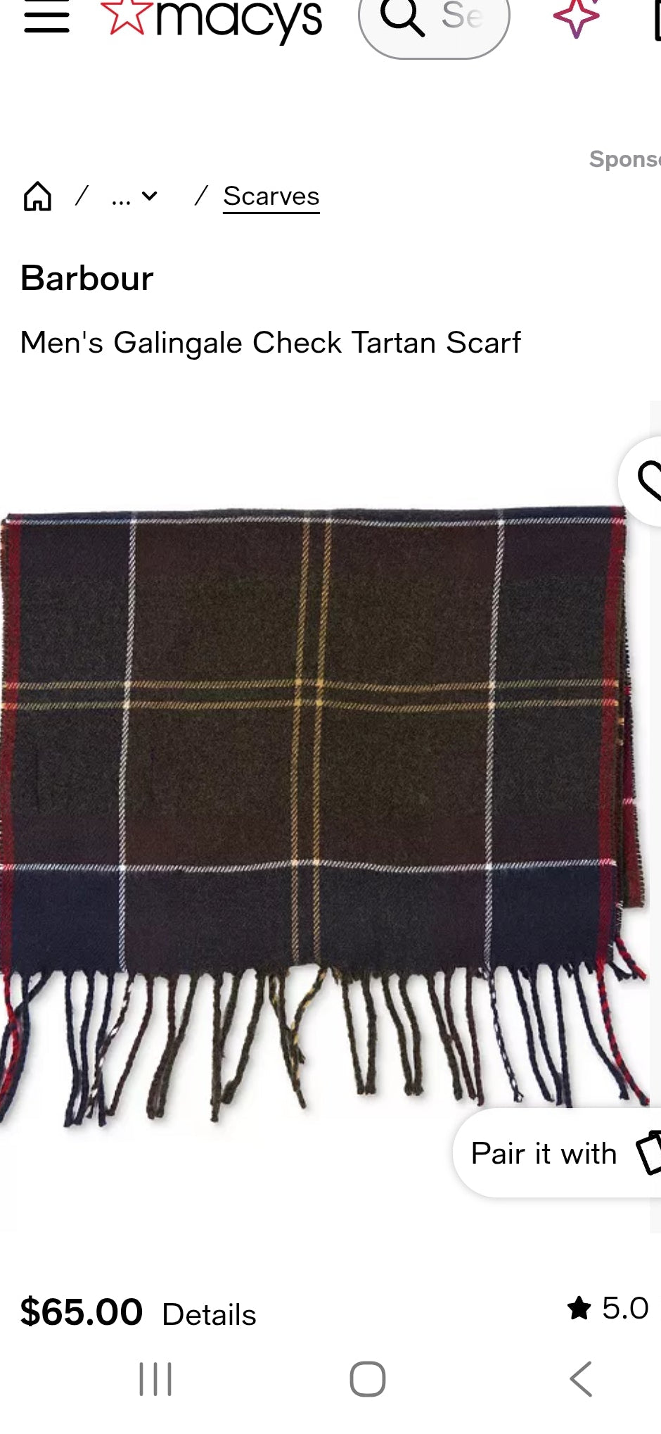 Barbour Scarf