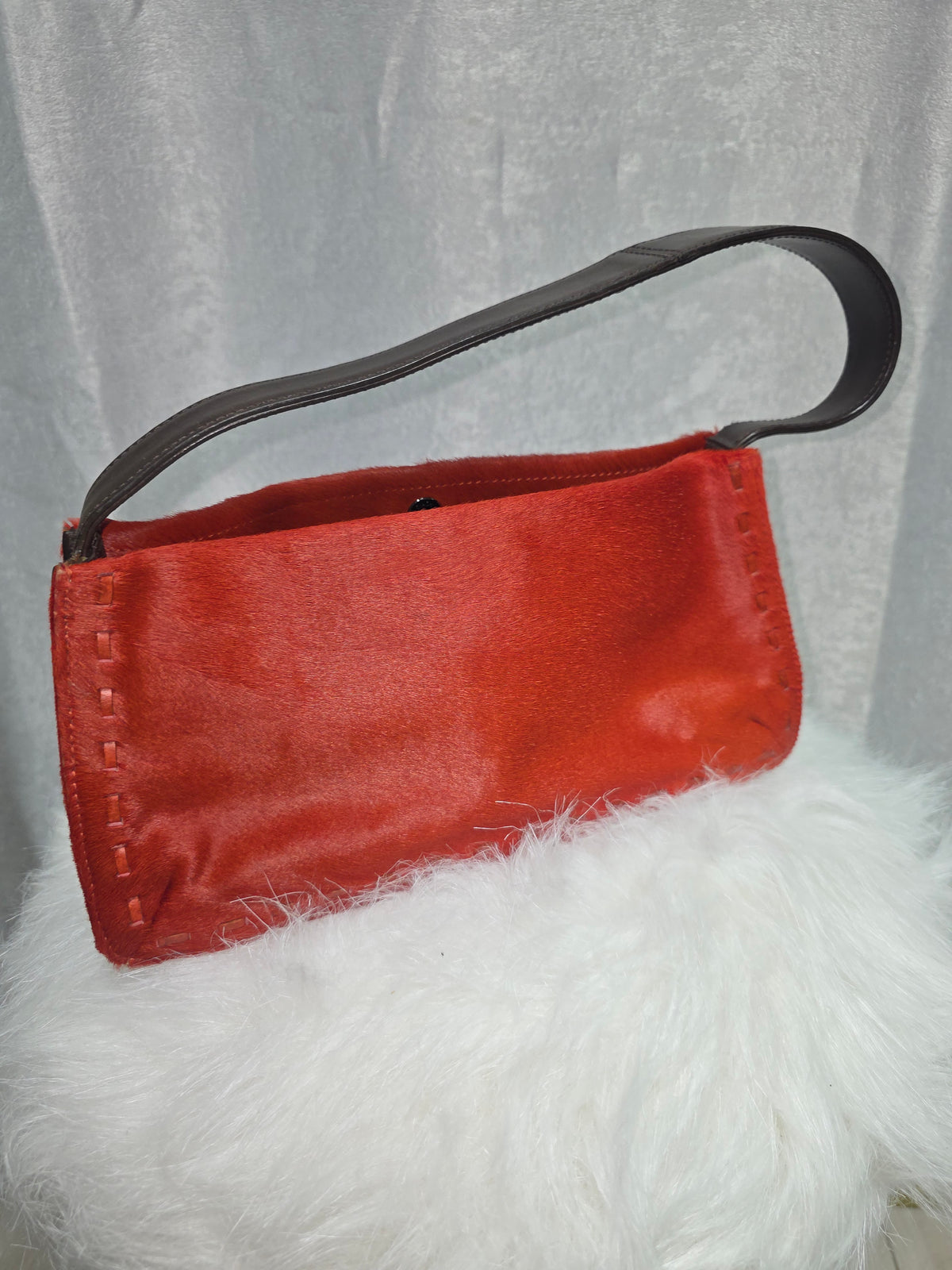 Vintage Coach West End Mini Hobo Calf- hair Bag #9470 – Burnt Orange