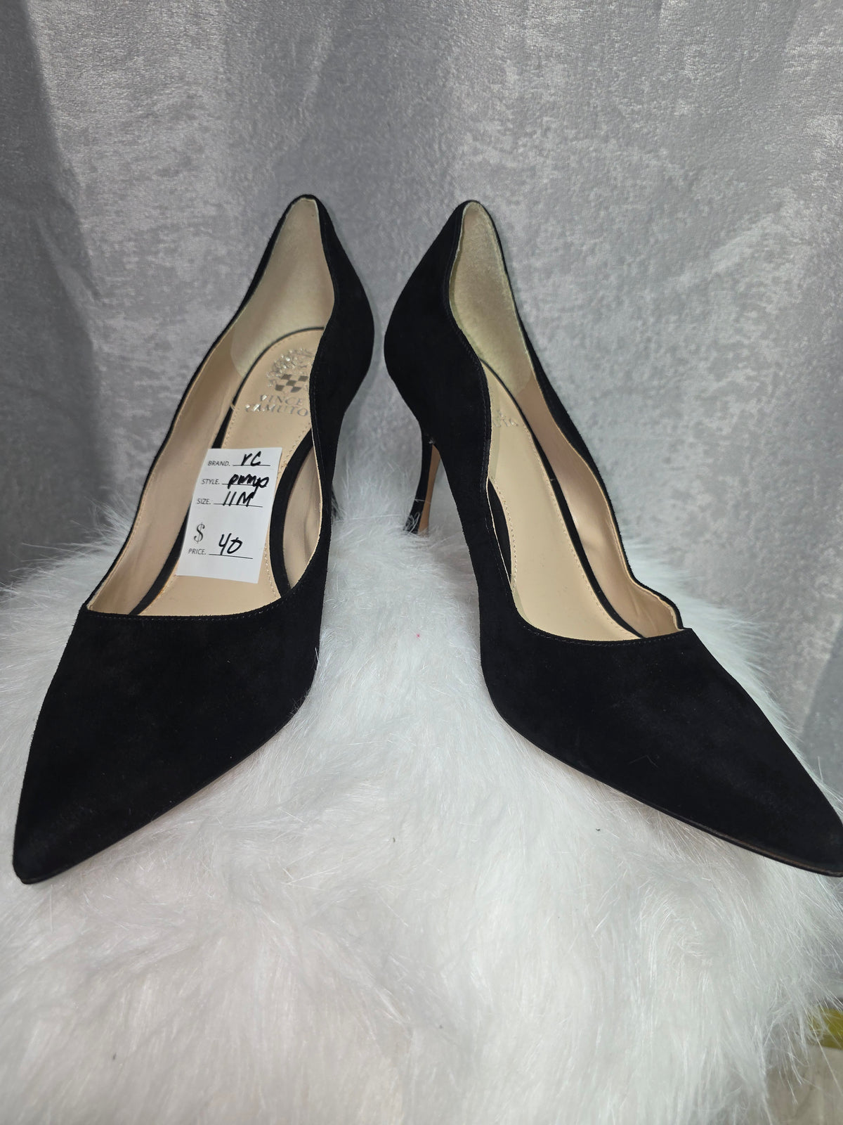 VC Black Suede Pumps - Size 11