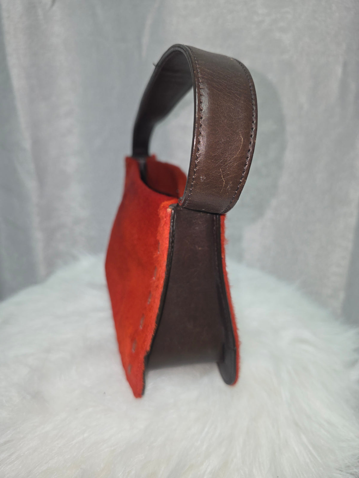 Vintage Coach West End Mini Hobo Calf- hair Bag #9470 – Burnt Orange