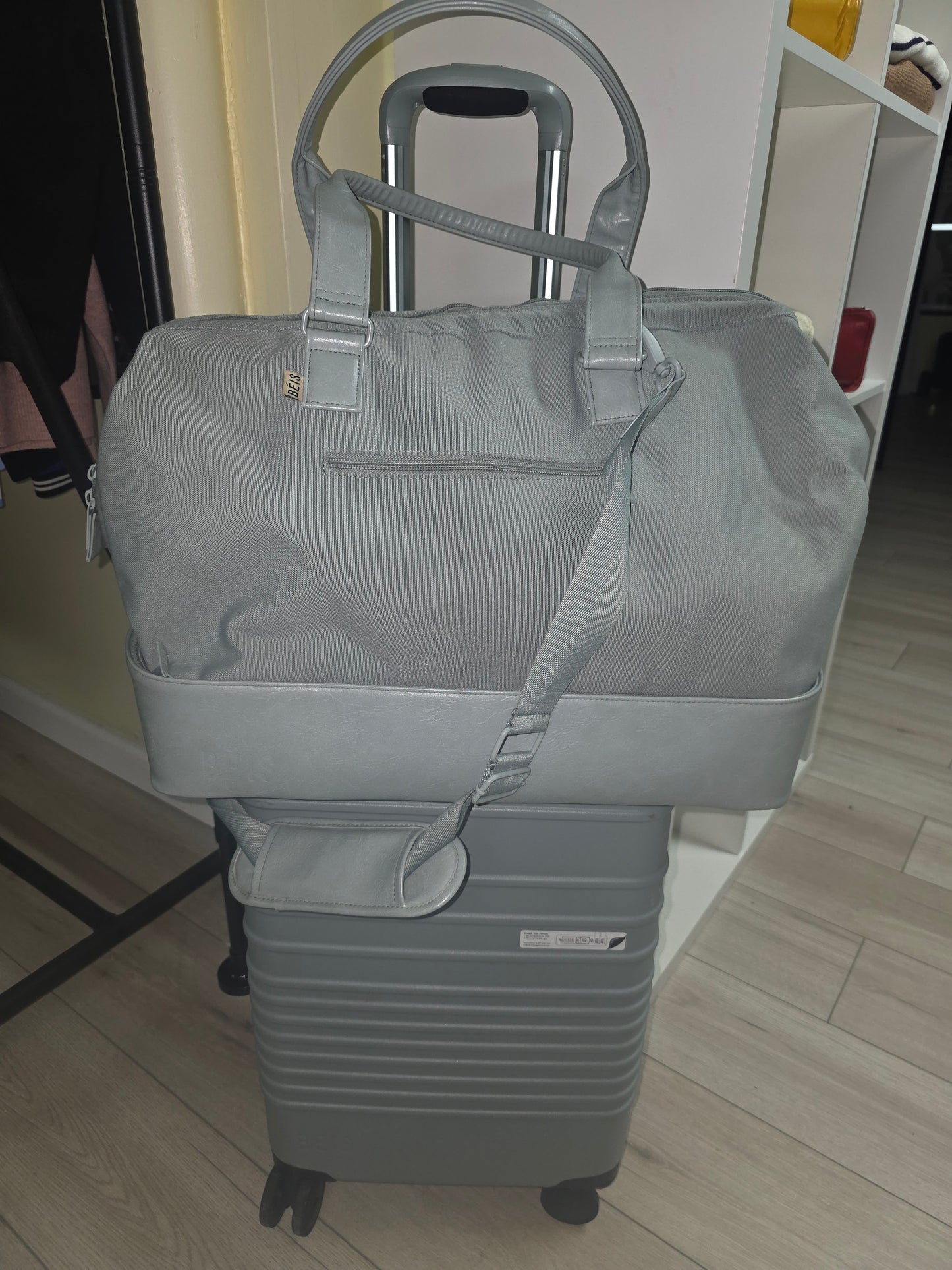 BÉIS Slate Weekender & Carry-On Roller Set Luggage (P/U Only)