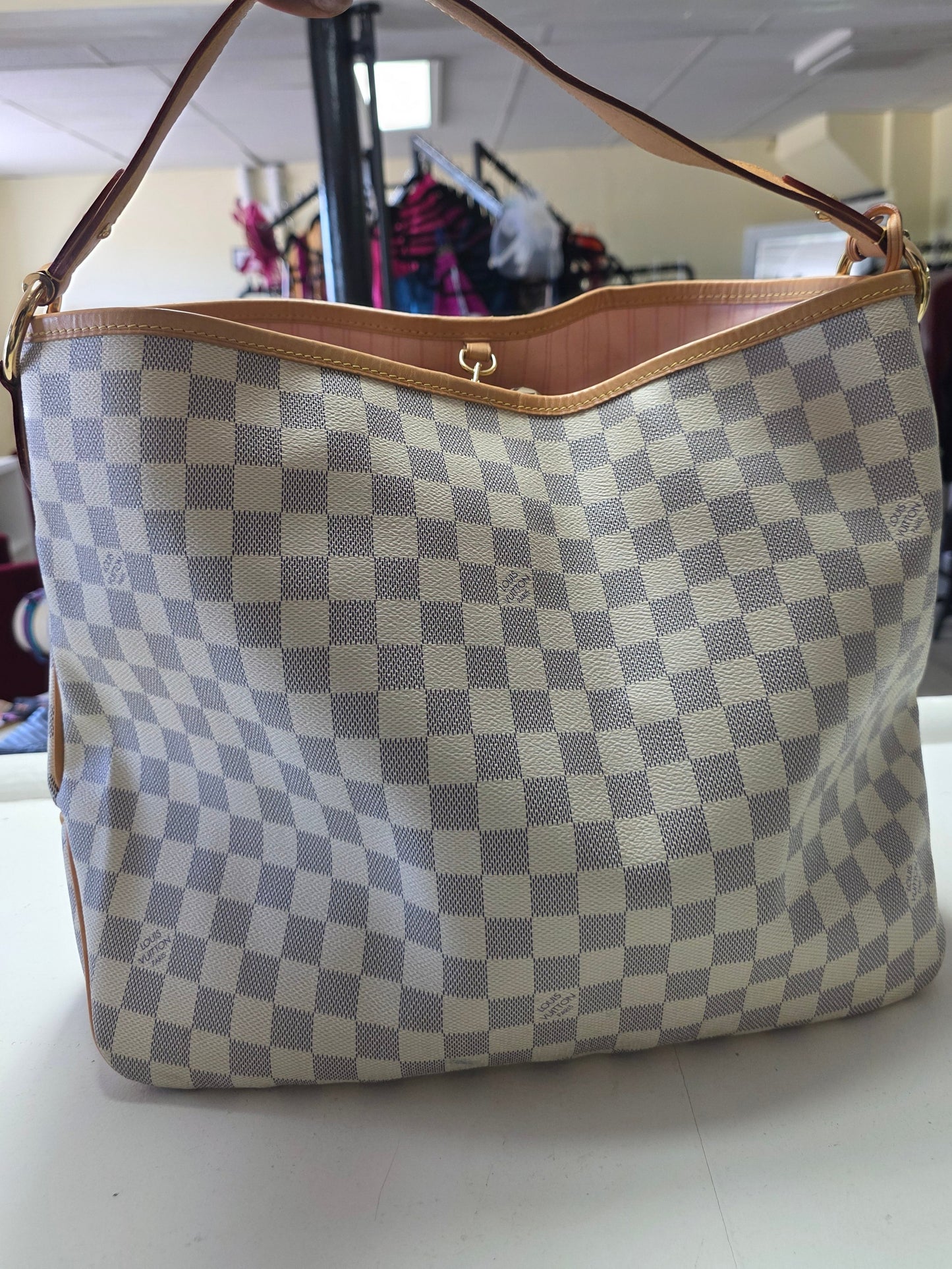 Louis Vuitton LV Damier Azur Delightful PM Shoulder Bag