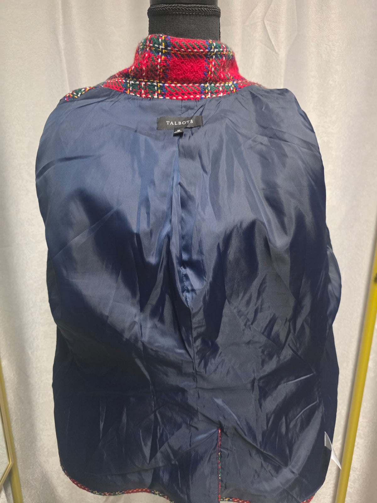 Plaid Blazer Jacket – Size 10