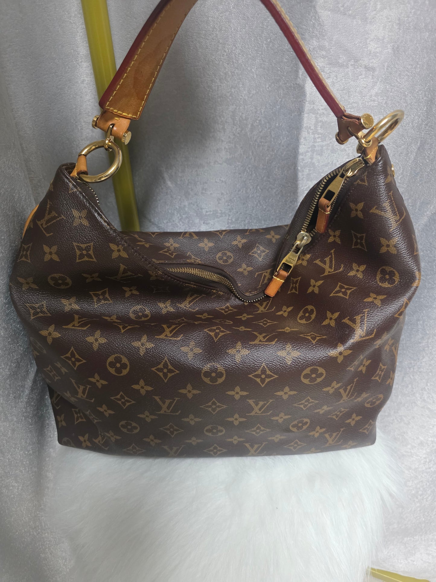 Pre-owned vintage Louis Vuitton Canvas Delightful GM Shoulder Bag