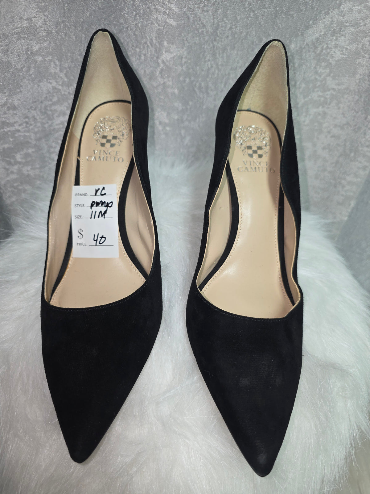 VC Black Suede Pumps - Size 11
