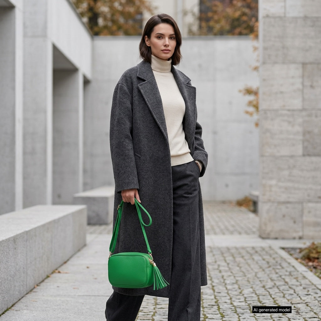 Italian Full-Grain Leather Crossbody Bag | Parma