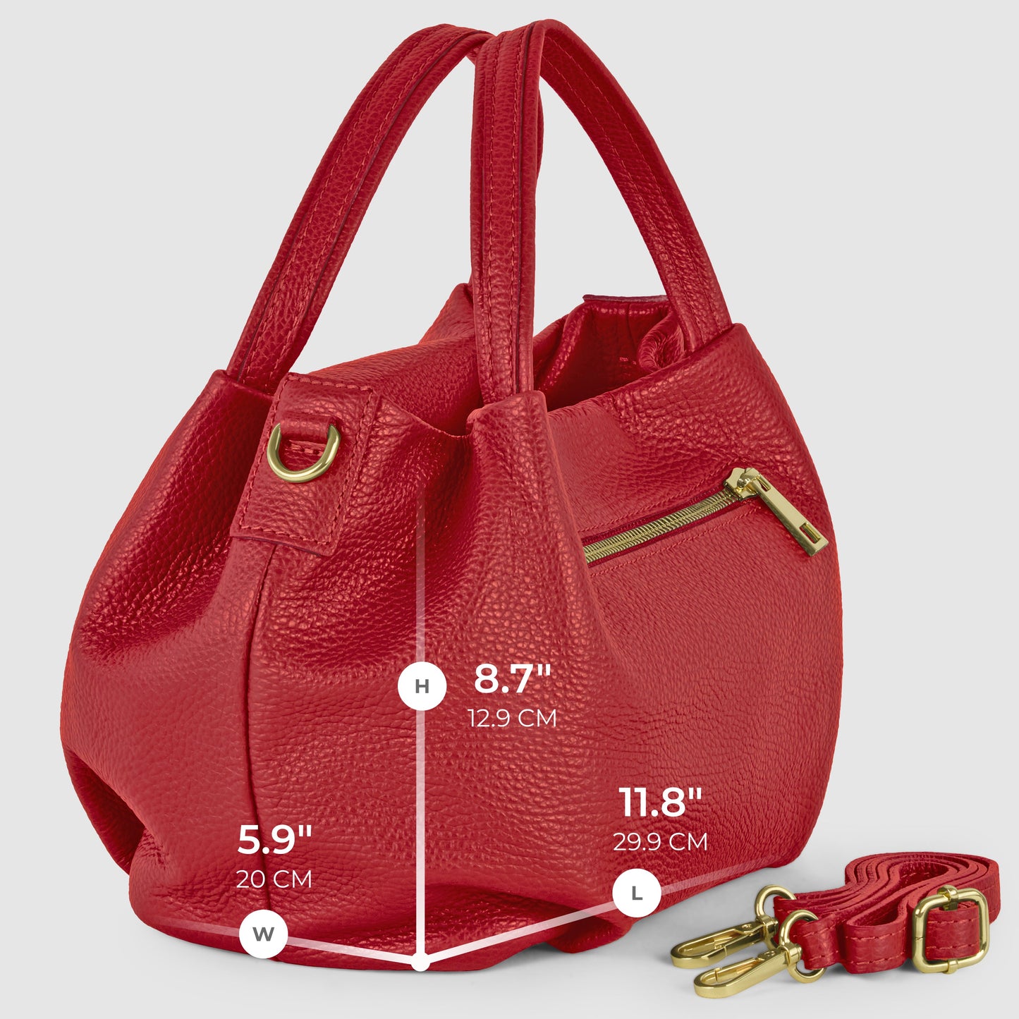 Italian Full-Grain Leather Top-Handle Bag | Lucca