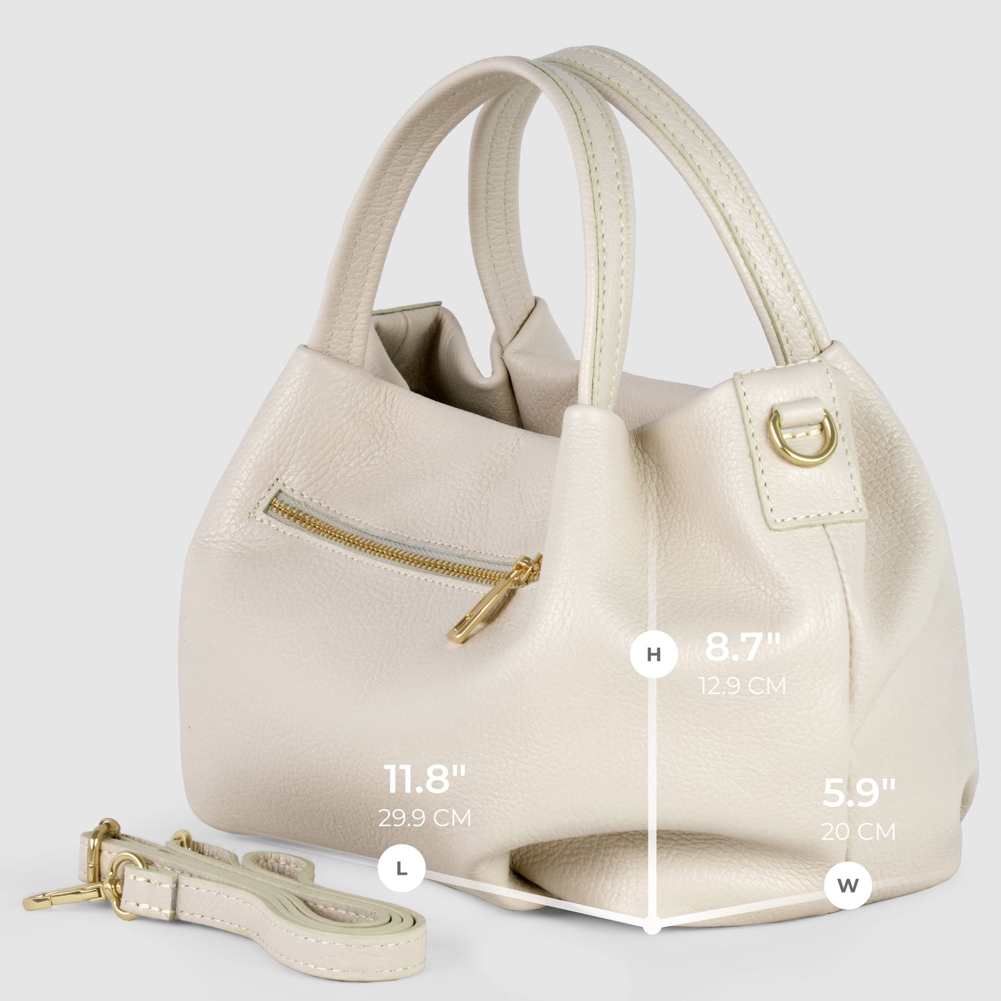 Italian Full-Grain Leather Top-Handle Bag | Lucca