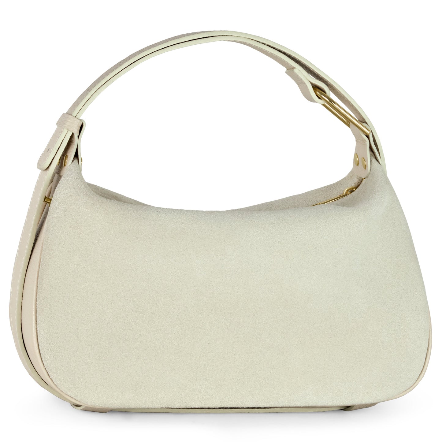 Italian Genuine Suede & Full-Grain Leather Crossbody Bag | Cremona