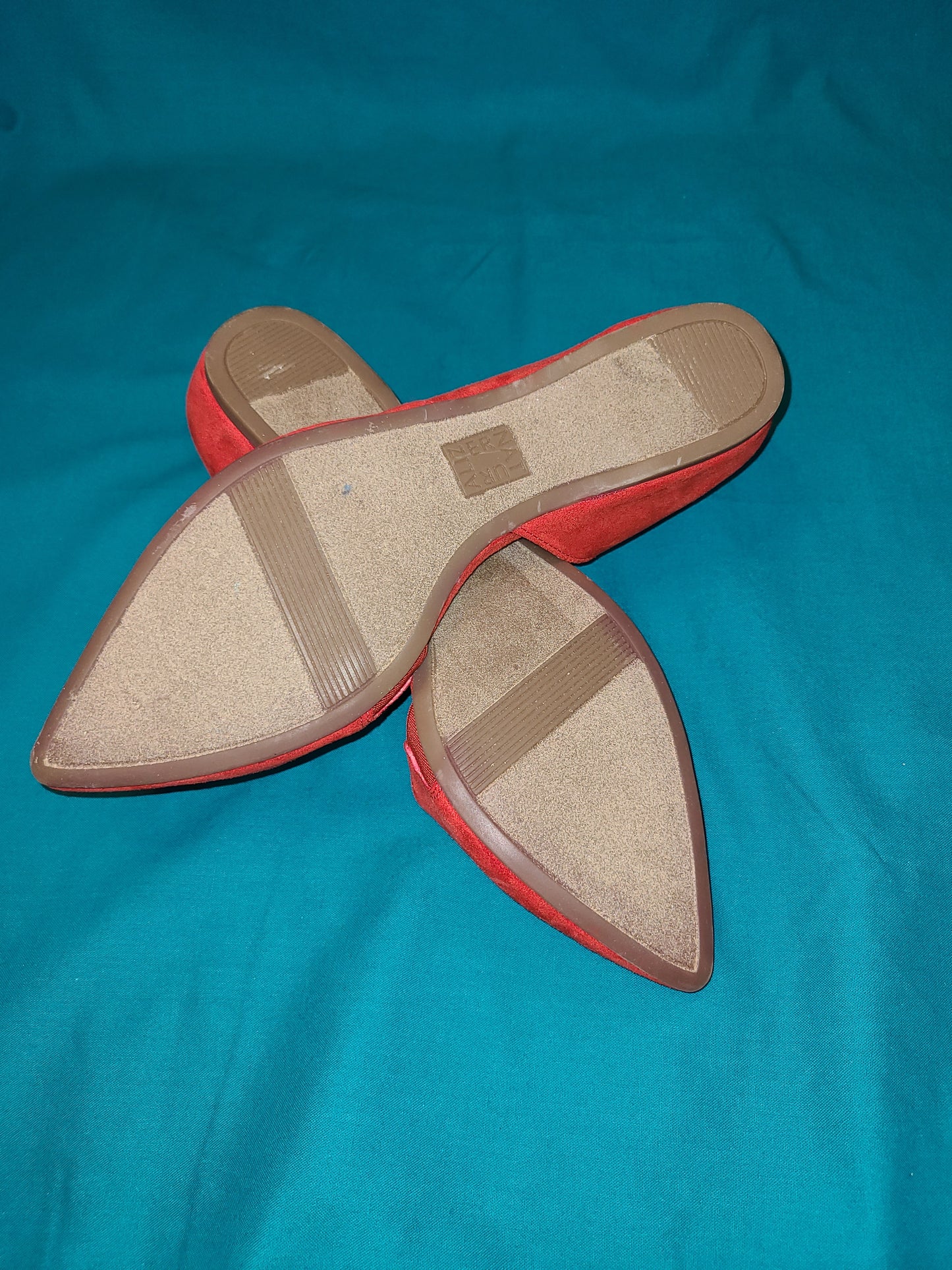 Womens Red Flat Shoes 8.5