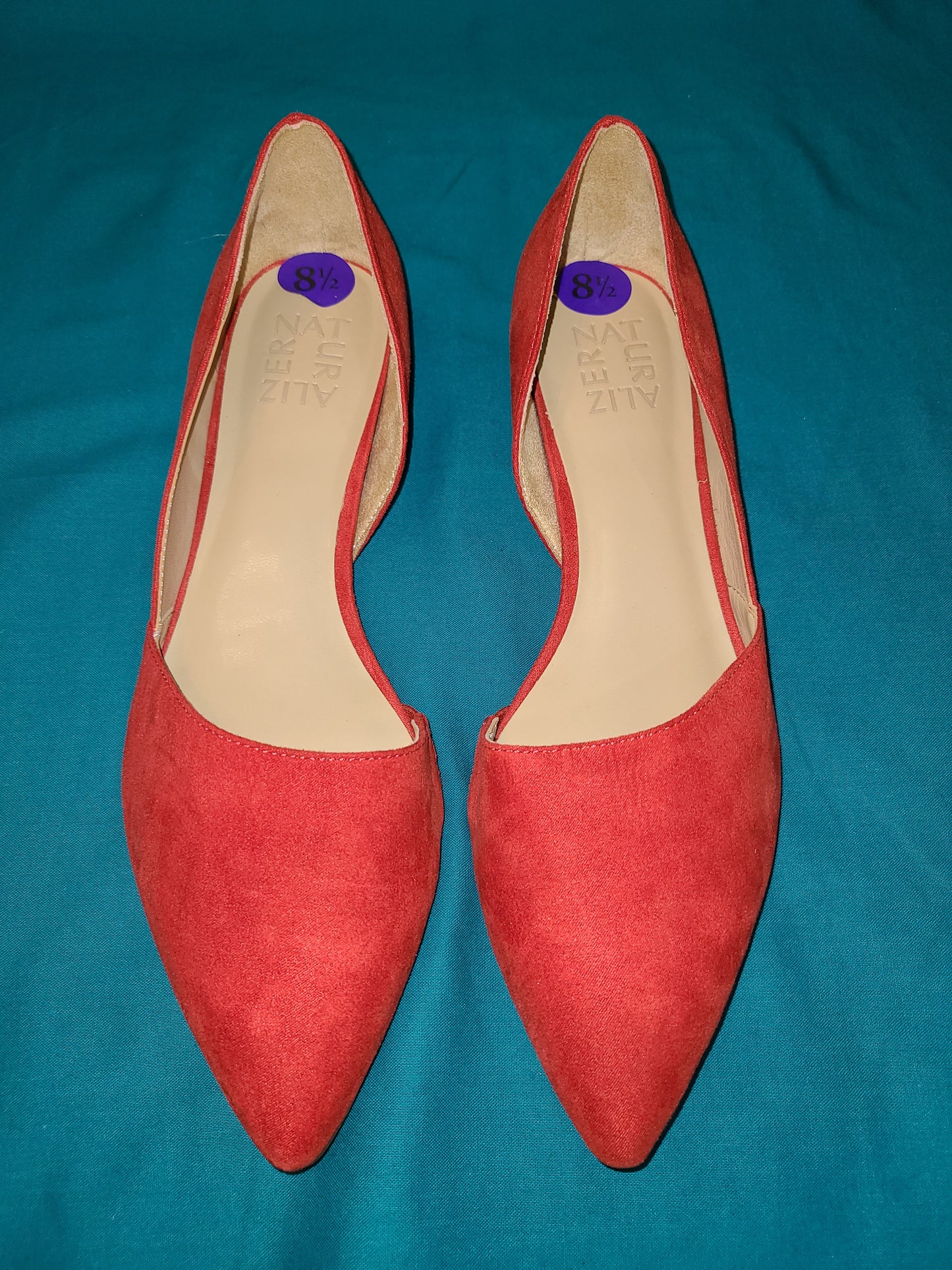 Womens Red Flat Shoes 8.5